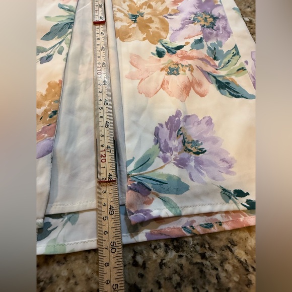 Abercrombie & Fitch women’s cream floral Camille Midi Dress sz XL - Picture 8 of 10